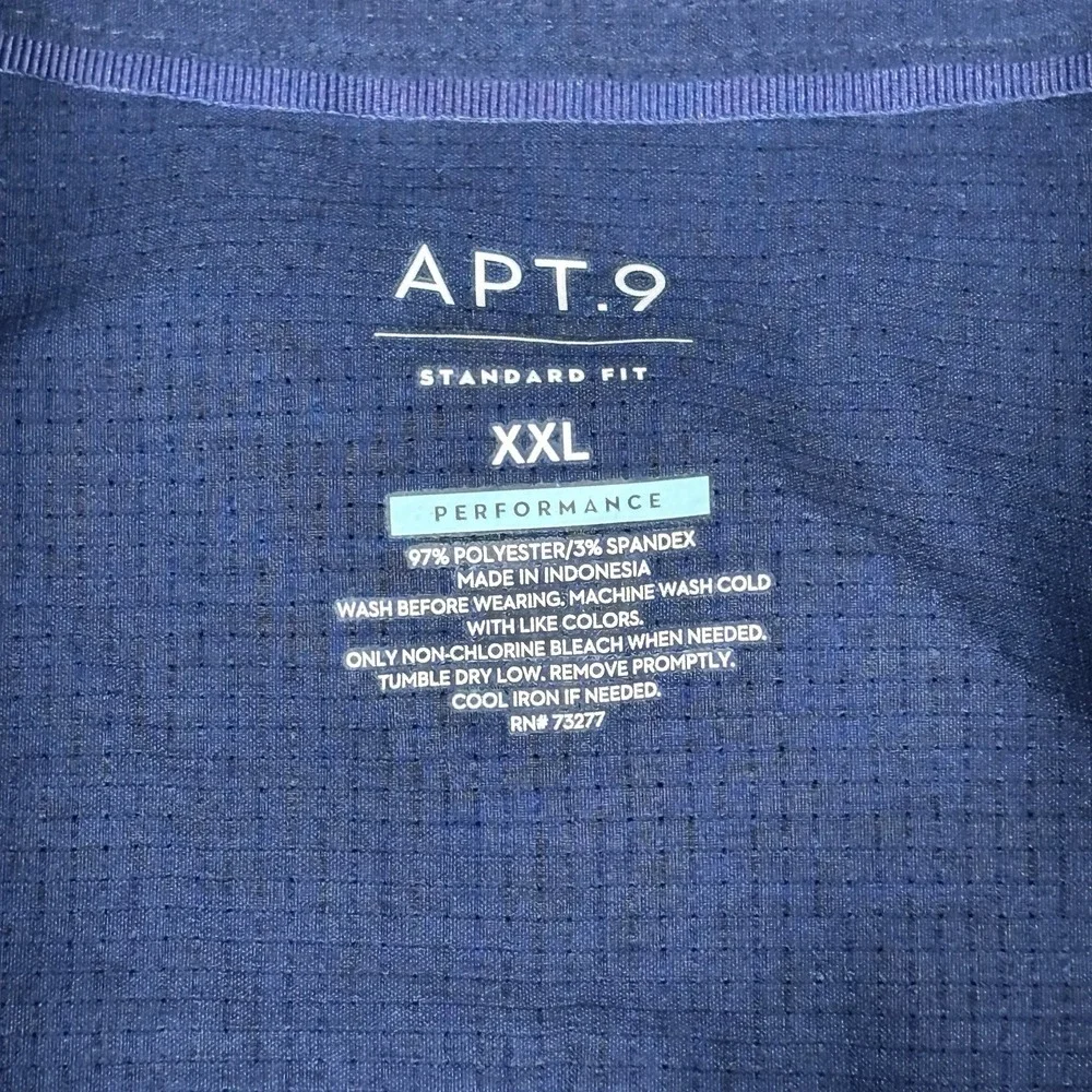 Apt. 9 Premier Flex Mens Fit Performance Size XXL Blue